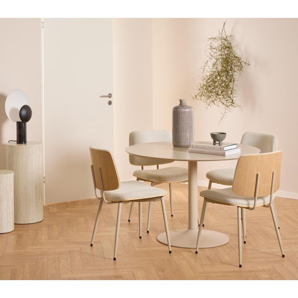 Krémová jedálenská stolička Owen – Actona-image-1
