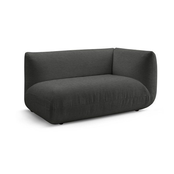 Sivý menčestrový modul pohovky (pravý roh) Lecomte – Bobochic Paris-image-2