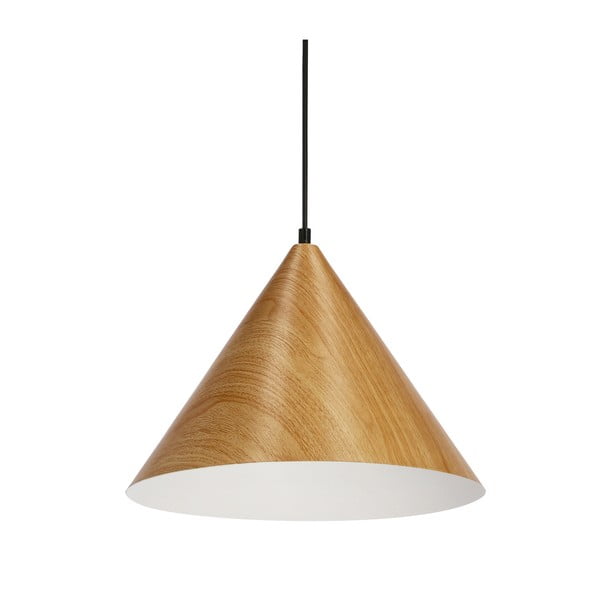 Hnedé závesné svietidlo s kovovým tienidlom ø 32 cm Dunca – Candellux Lighting-image-3