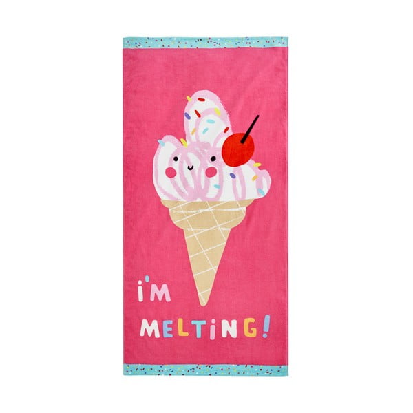 Ružová plážová osuška 160x76 cm I'm Melting - Catherine Lansfield