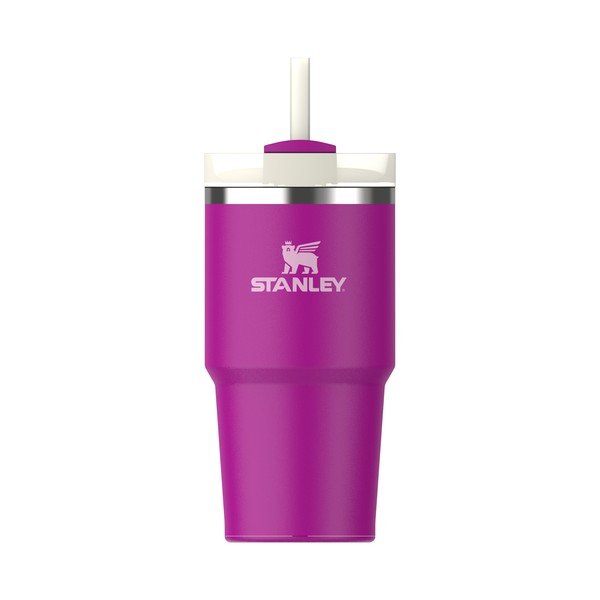 Ružová termoska so slamkou z nehrdzavejúcej ocele 600 ml Quencher H2.0 FlowState Tumbler Violet Blossom – Stanley