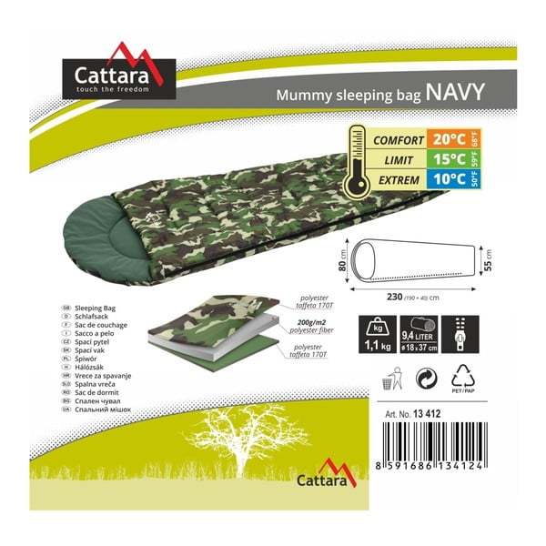 Spací vak Cattara Navy-image-2