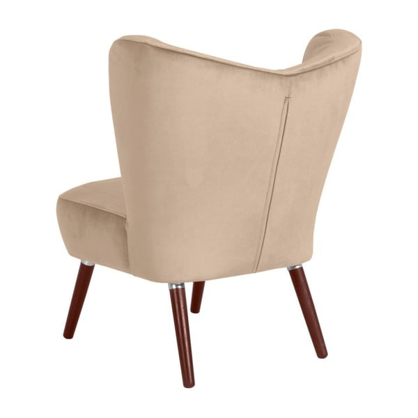 Béžové kreslo Max Winzer Sari Velvet-image-2