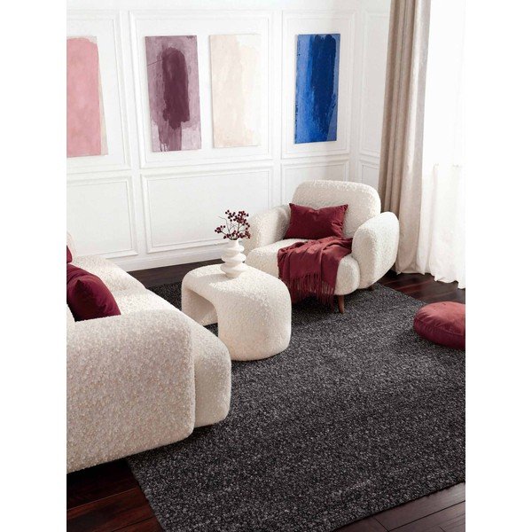 Tmavosivý ručne tkaný koberec z materiálu buklé 120x170 cm Notting Hill Portobello – Ted Baker-image-2