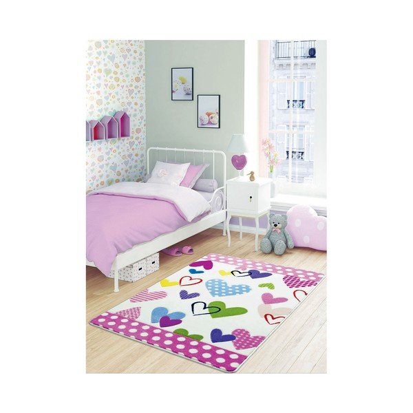 Ružový koberec Confetti Nicolle, 133 × 190 cm-image-1