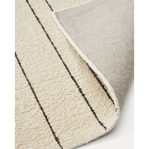 Krémový vlnený koberec 160x230 cm Micol – Kave Home-image-4