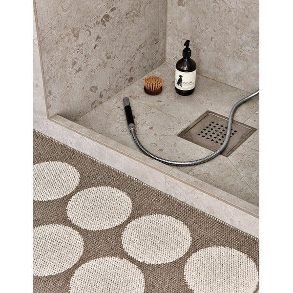 Hnedo-béžový vnútorný a vonkajší behúň 70x240 cm Hugo Walnut Linen – Pappelina-image-3