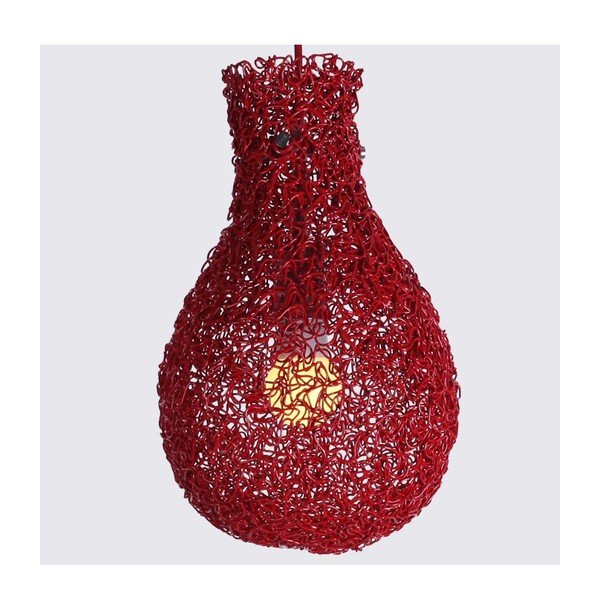 Závesná lampa Lampion, červená-image-2