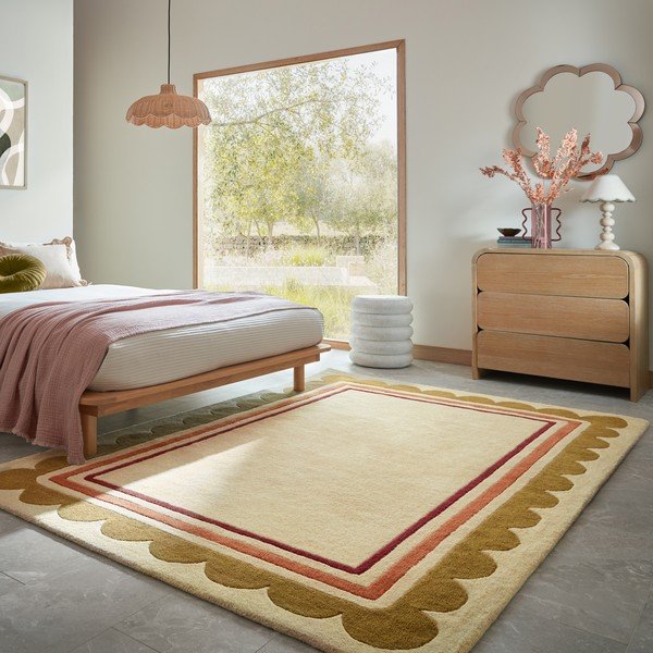 Ručne tkaný vlnený koberec v prírodnej farbe 120x170 cm Lois – Flair Rugs-image-2