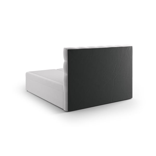 Svetlosivá boxspring posteľ s úložným priestorom 180x200 cm Bali – Cosmopolitan Design-image-2