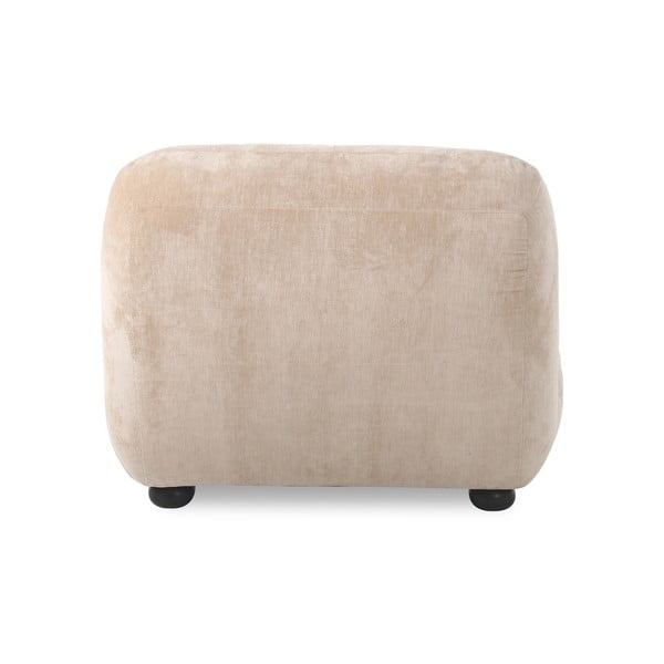 Béžové zamatové kreslo Wyatt – Dutchbone-image-4