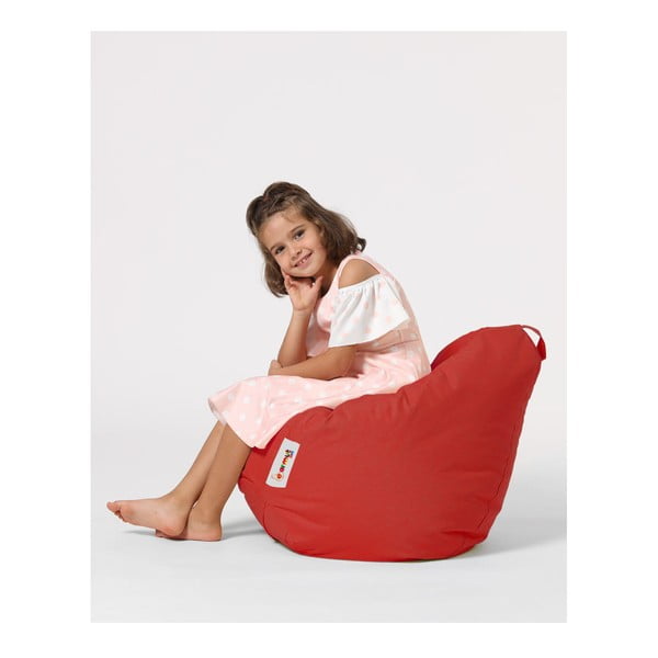Červený detský sedací vak Premium – Floriane Garden-image-1