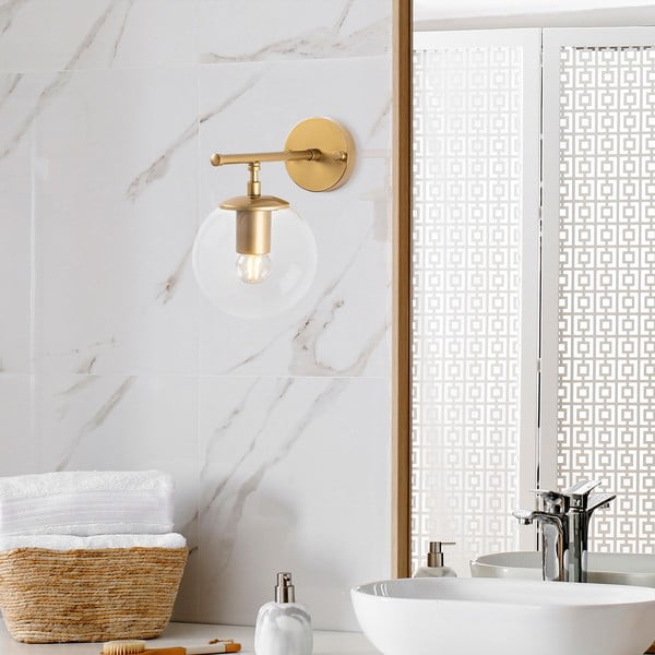 Nástenné svietidlo v mosadznej farbe Roe – Opviq lights-image-1