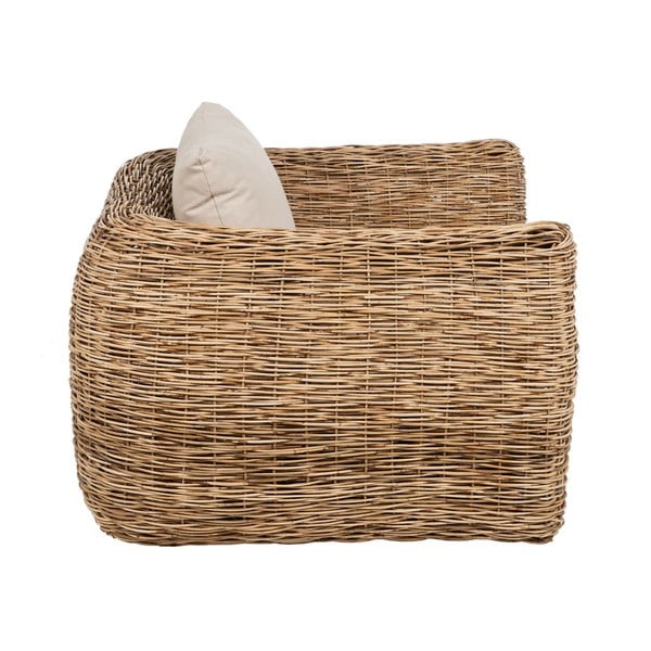 Kreslo s výpletom v bielej a prírodnej farbe – Ixia-image-2