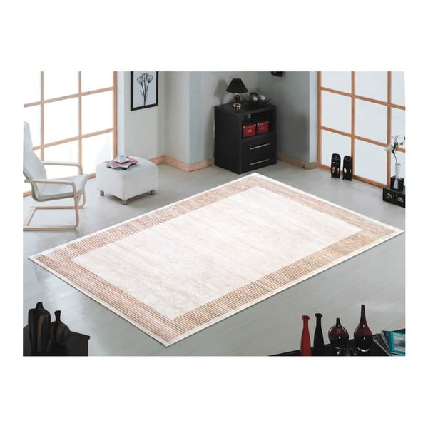 Hnedo-béžový koberec Vitaus Hali Ruto, 80 × 150 cm-image-1