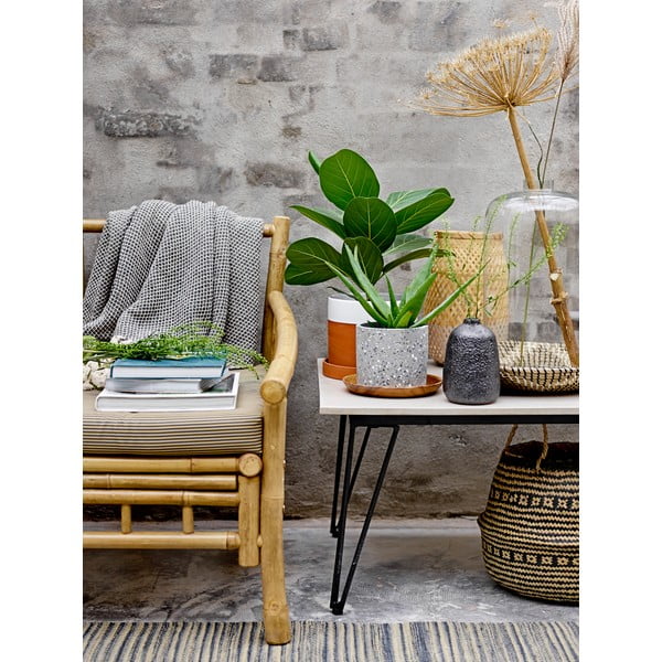 Modrá deka Bloomingville Throw, 130 × 160 cm-image-1