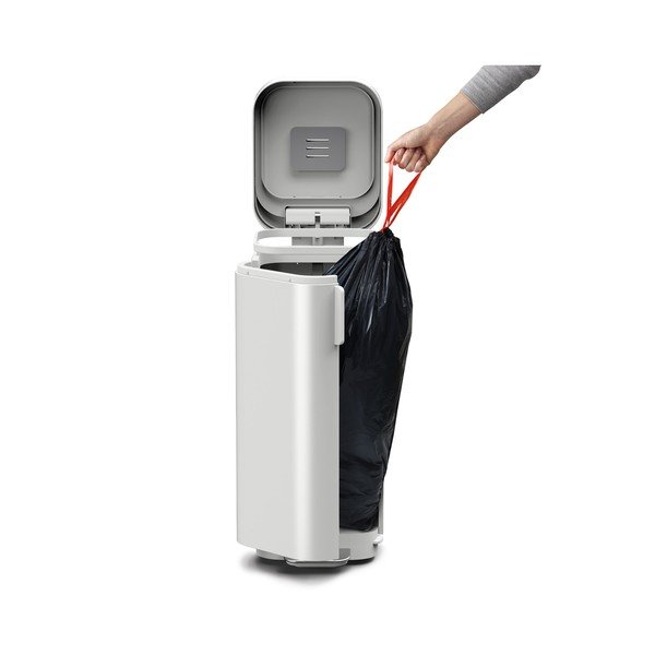 Béžový pedálový oceľový odpadkový kôš 40 l Porta – Joseph Joseph-image-3