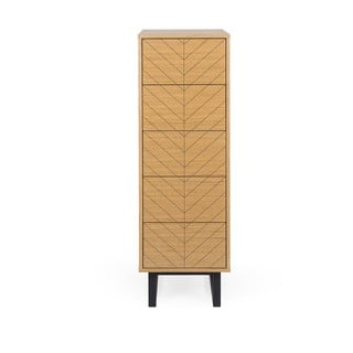 Komoda v dubovom dekore Woodman Camden Herringbone, 40 x 123 cm