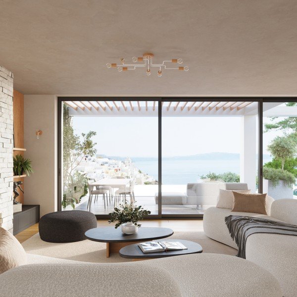 Stropné svietidlo v prírodnej farbe 58x75 cm Dazzle – Sollux-image-3