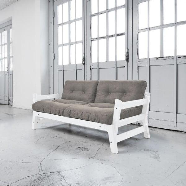 Rozkladacia pohovka Karup Step White/Granite Grey