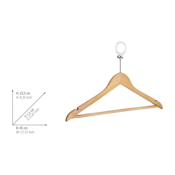 Drevené ramienka v súprave 4 ks Hotel – Wenko-image-3