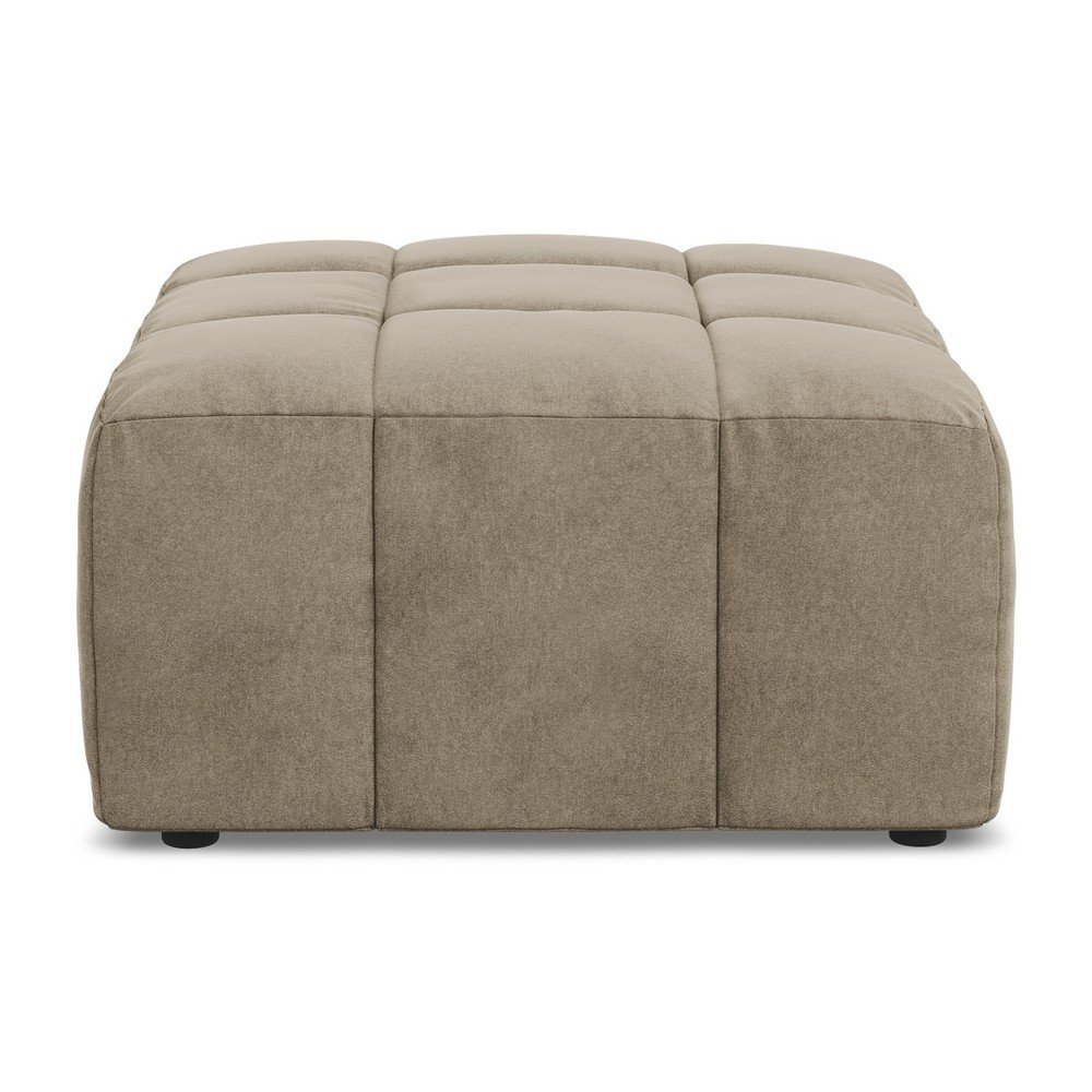 Hnedá zamatová podnožka Aloha – Makamii