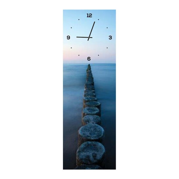 Sklenené hodiny DecoMalta Memories, 20 x 60 cm
