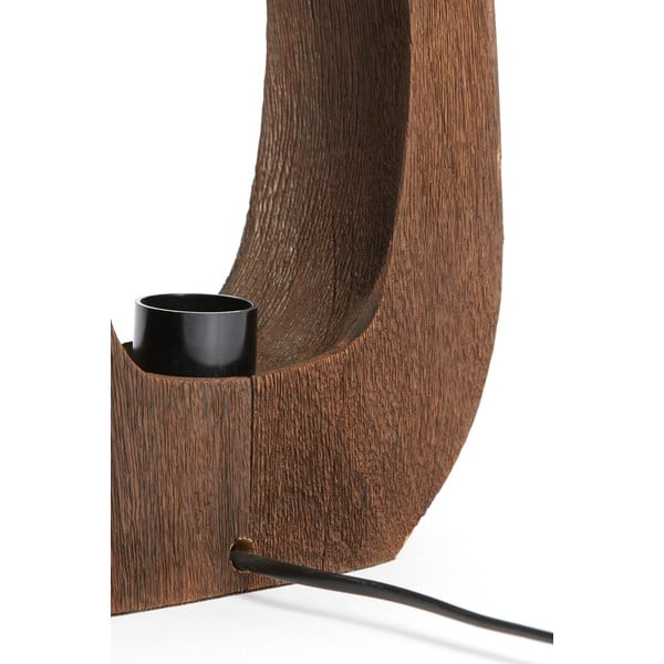 Hnedá stolová lampa (výška 30 cm) Kelafo – Light & Living-image-2