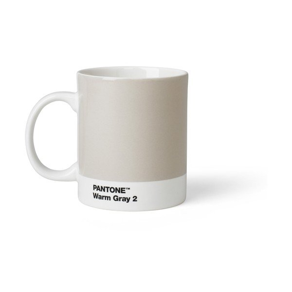 Svetlosivý porcelánový hrnček 375 ml Warm Gray 2 – Pantone