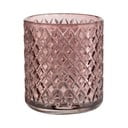 Tmavoružový sklenený téglik na zubné kefky Atessa – Wenko