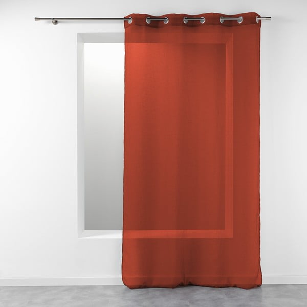 V terakotovej farbe záclona 140x280 cm Telma – douceur d'intérieur