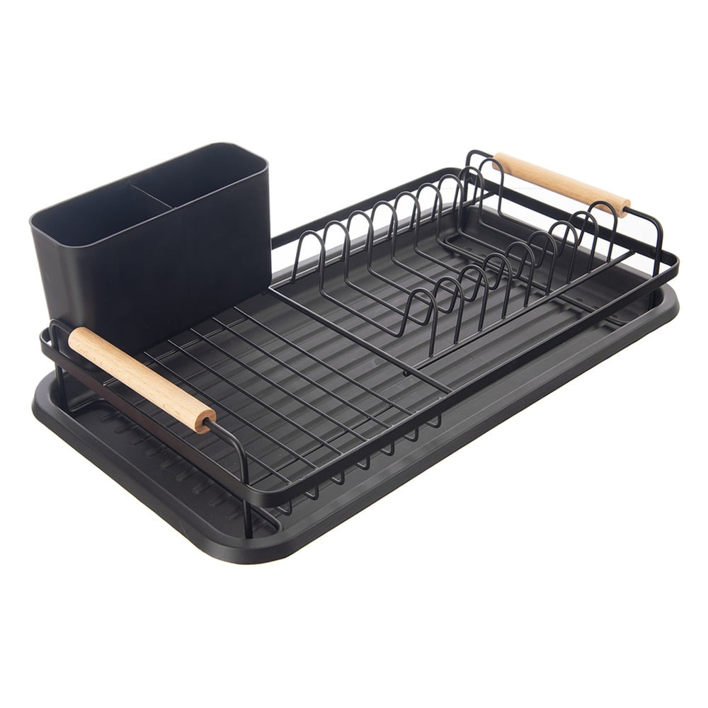 E-shop Čierny kovový odkvapkávač 43x23,5 cm Radka – Orion