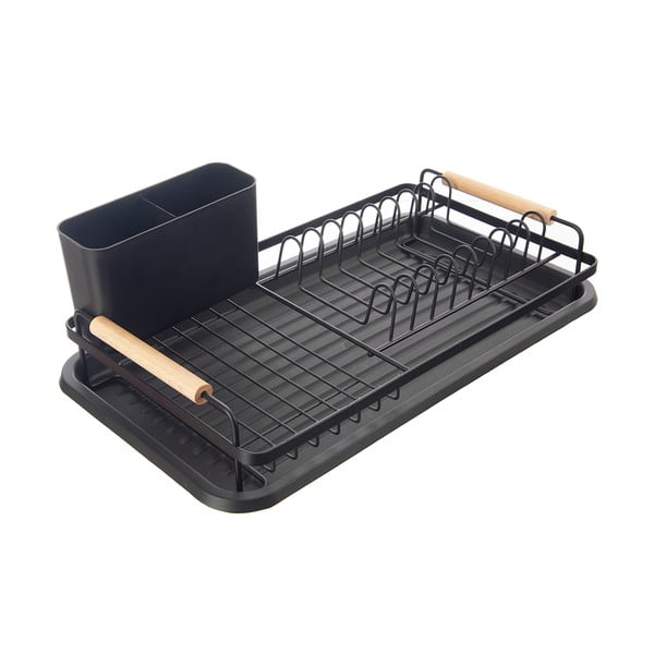 Čierny kovový odkvapkávač 43x23,5 cm Radka – Orion-image-3