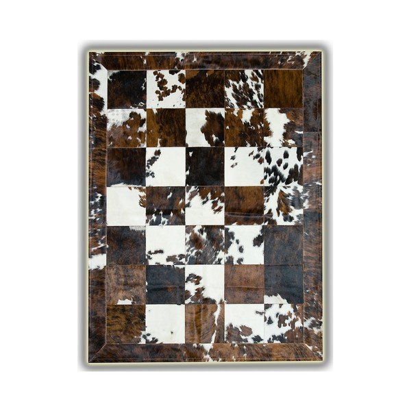 Kožený koberec Pipsa Border, 180 × 120 cm-image-1