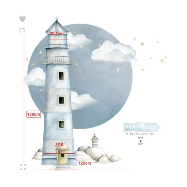 Nástenná samolepka majáku Dekornik-image-2