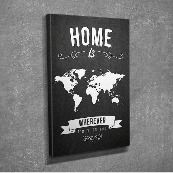 Nástenný obraz na plátne Home, 30 × 40 cm-image-1