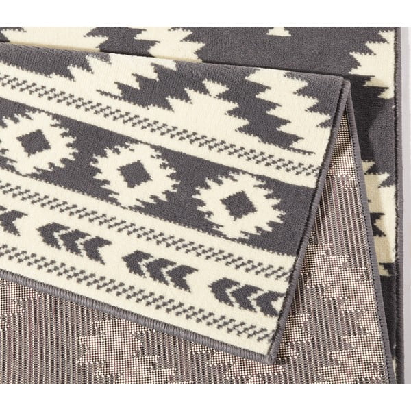 Sivo-krémový behúň Hanse Home Gloria Ethno, 80 x 300 cm-image-1