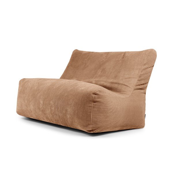 Hnedý menčestrový sedací vak Sofa Seat Lounge – SLOWDOWN