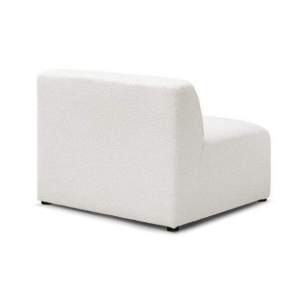 Biely modul pohovky z textílie buklé (stredový diel) Megeve – Bobochic Paris-image-4