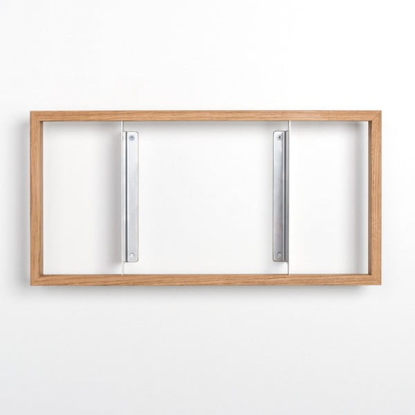 Polica na knihy z dubového dreva das kleine b b5, výška 25 cm-image-2