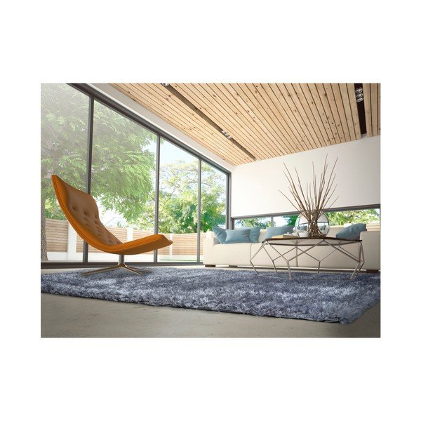 Modrý koberec vhodný aj do exteriéru Universal Aloe Liso, 160 × 230 cm-image-1