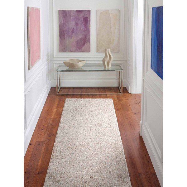 Slonovinový ručne tkaný behúň z materiálu buklé 80x200 cm Notting Hill Portobello – Ted Baker-image-1