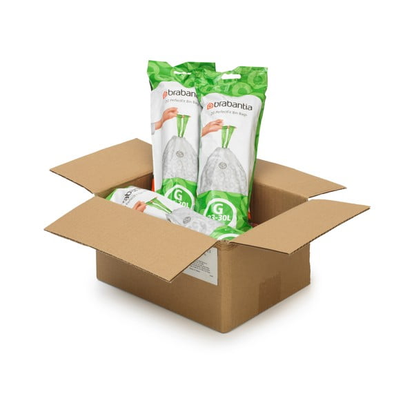 Vrecia na odpadky v súprave 120 ks 30 l PerfectFit G – Brabantia-image-1
