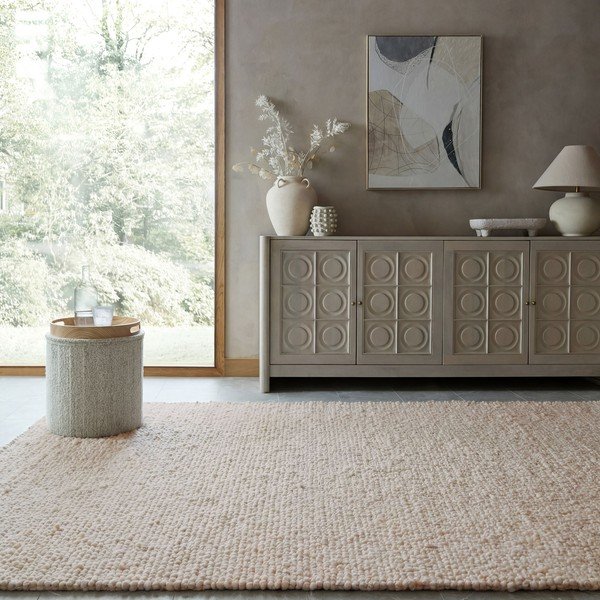 Krémovobiely ručne tkaný koberec 160x230 cm Finley – Flair Rugs-image-1