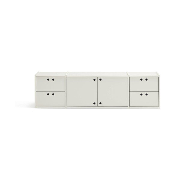 Krémový TV stolík 157x42x40 cm Wally – Teulat