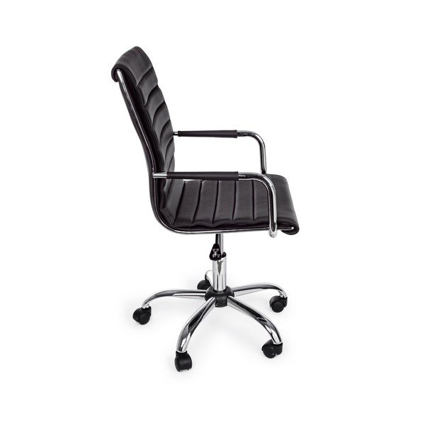 Čierna kancelárska stolička z imitácie kože Perth – Yes Everyday-image-3