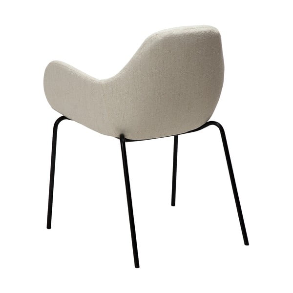 Krémové kreslo z textílie buklé Zimmer – DAN-FORM Denmark-image-3