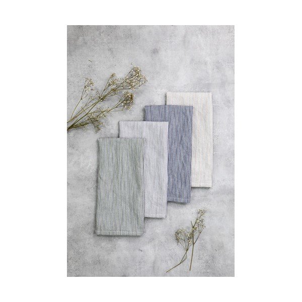 Utierky z ľanu a bavlny v súprave 2 ks 50x70 cm Lina Stripe – Ladelle-image-1