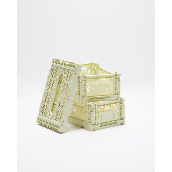 Súprava 3 žltých úložných boxov Little Nice Things Caja