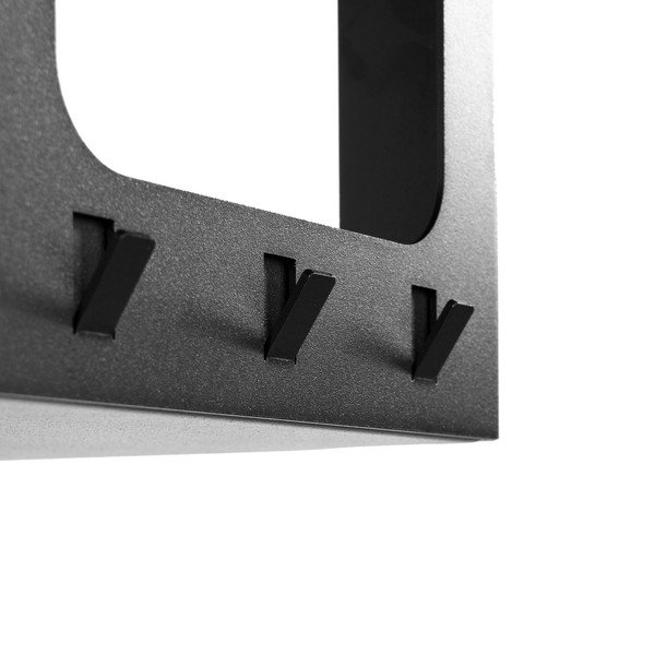 Čierny oceľový nástenný vešiak s poličkou 100 cm Luno Small – Spinder Design-image-4